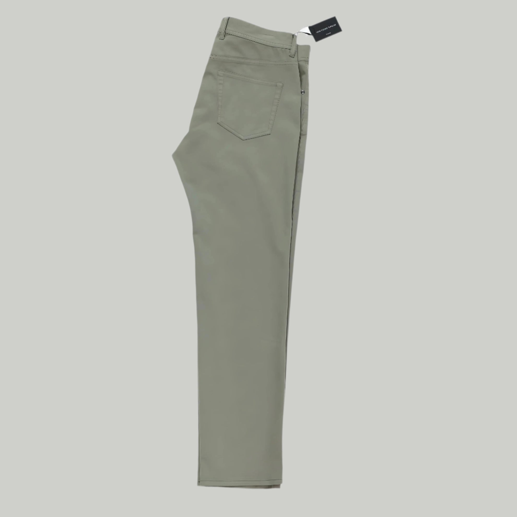 365 | Olive Stretch Cotton Sateen 5 Pocket Pants - NEW FOUND