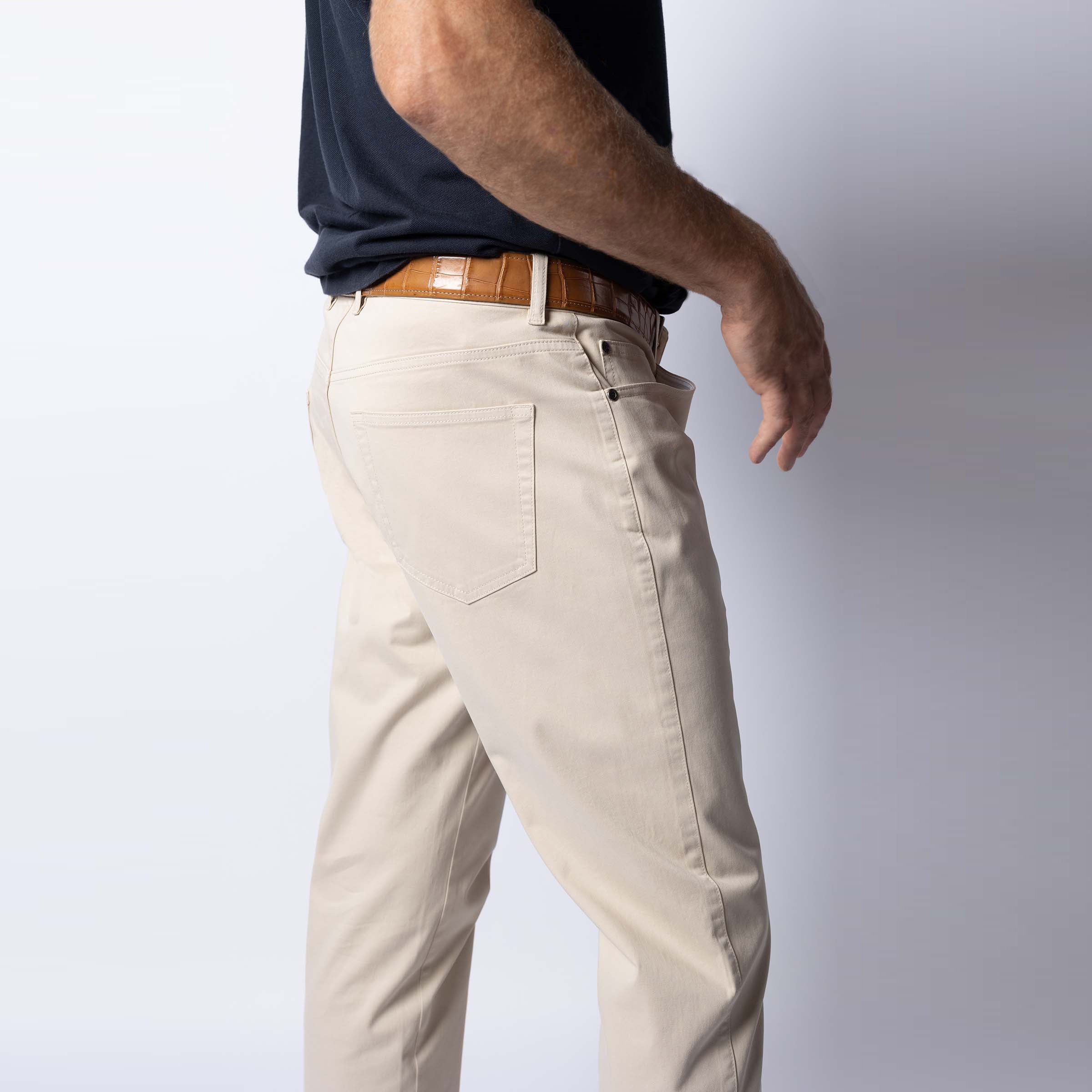 3 American Stretch Twill 5 Pocket - Khaki | 5 Pocket Pants